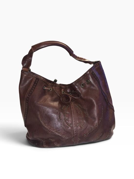 Cole Haan Handbags - Cole Haan Sierra Laser Cut Brown Purse Bag